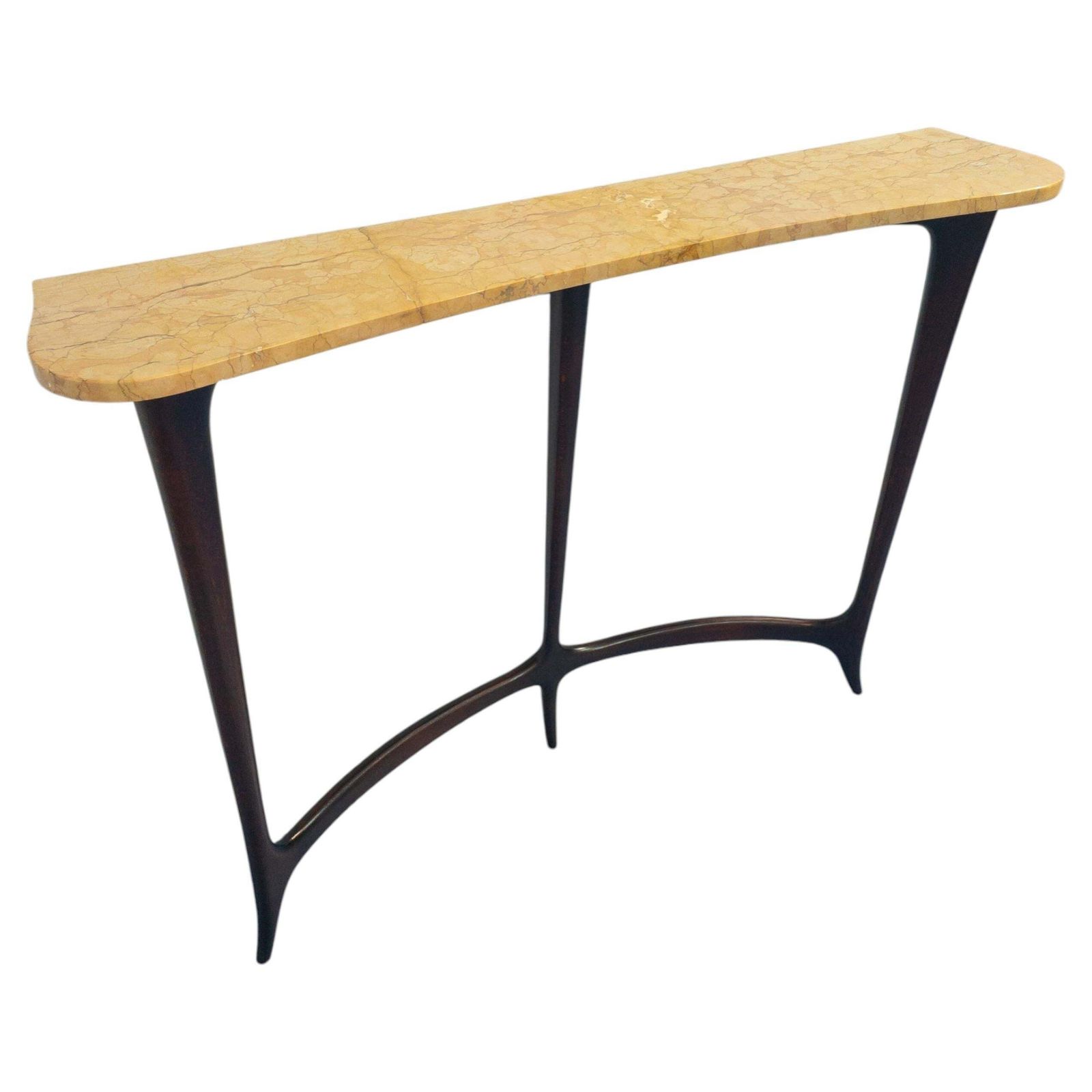 Italian Mid Century Console Table Designed By Ezio Minotti In 1950s.