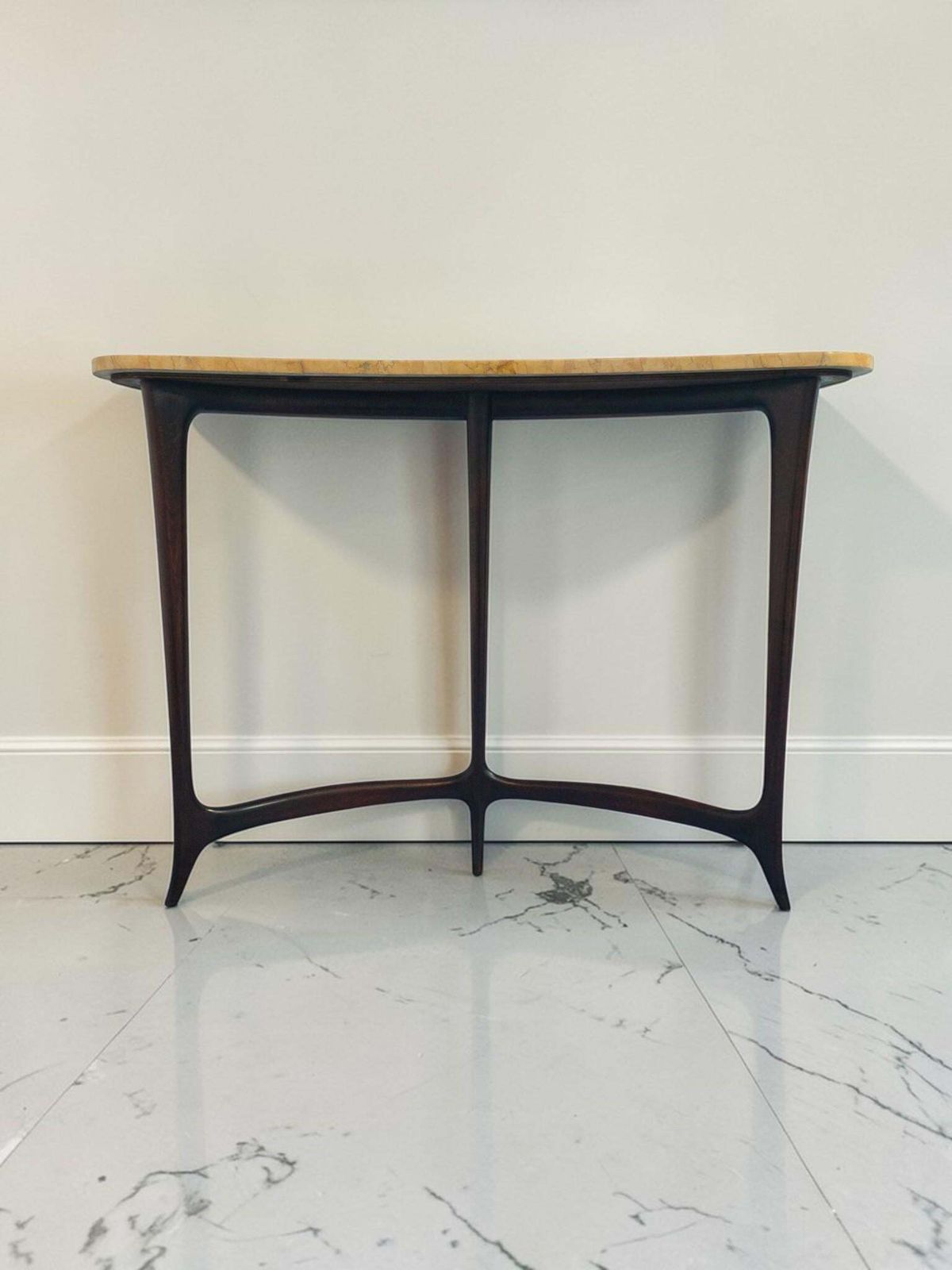 Italian Mid Century Console Table Designed By Ezio Minotti In 1950s. photo furniture