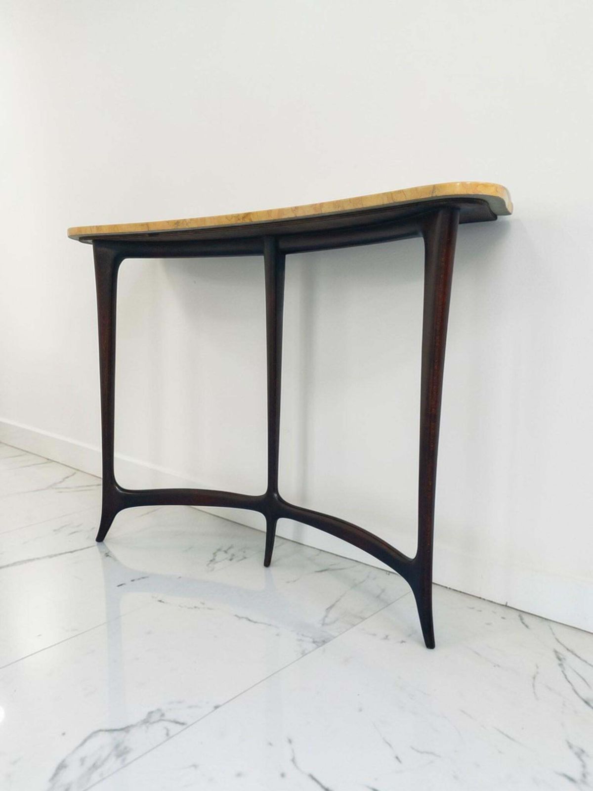 Italian Mid Century Console Table Designed By Ezio Minotti In 1950s. photo Furniture