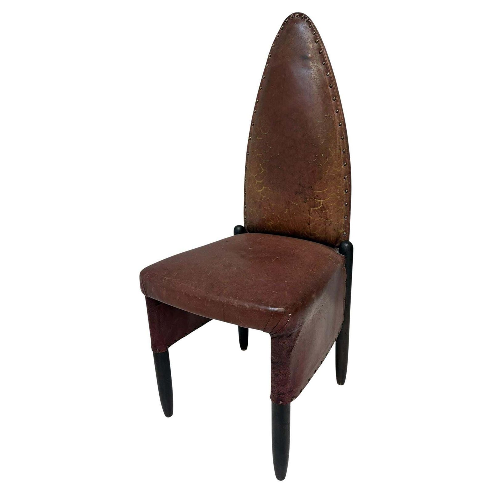 Art Deco Amsterdamse School High Back Side Chair By Michel De Klerk, 1916