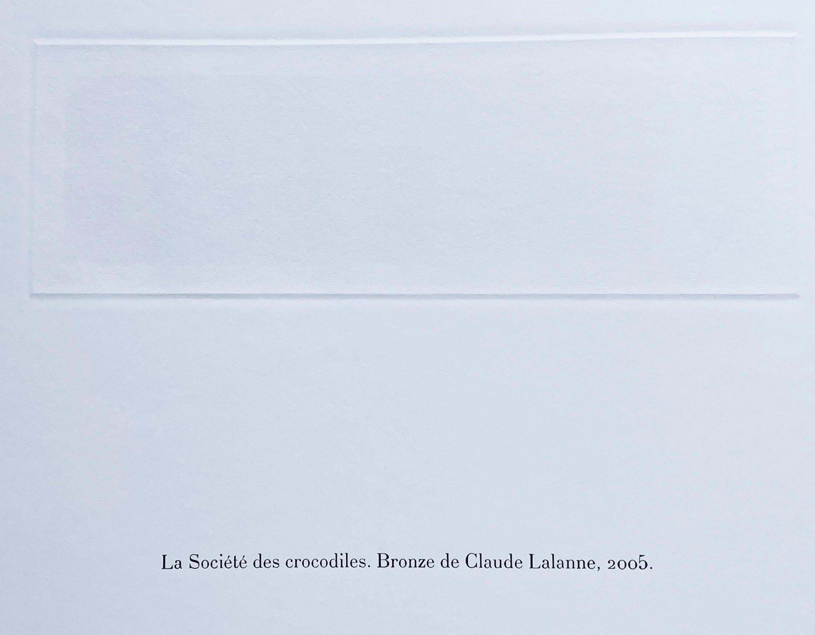 photo for sale Claude Lalanneclaude Lalanne (1925 2019), La Société Des Crocodiles/The Society Of Crocodiles2004
