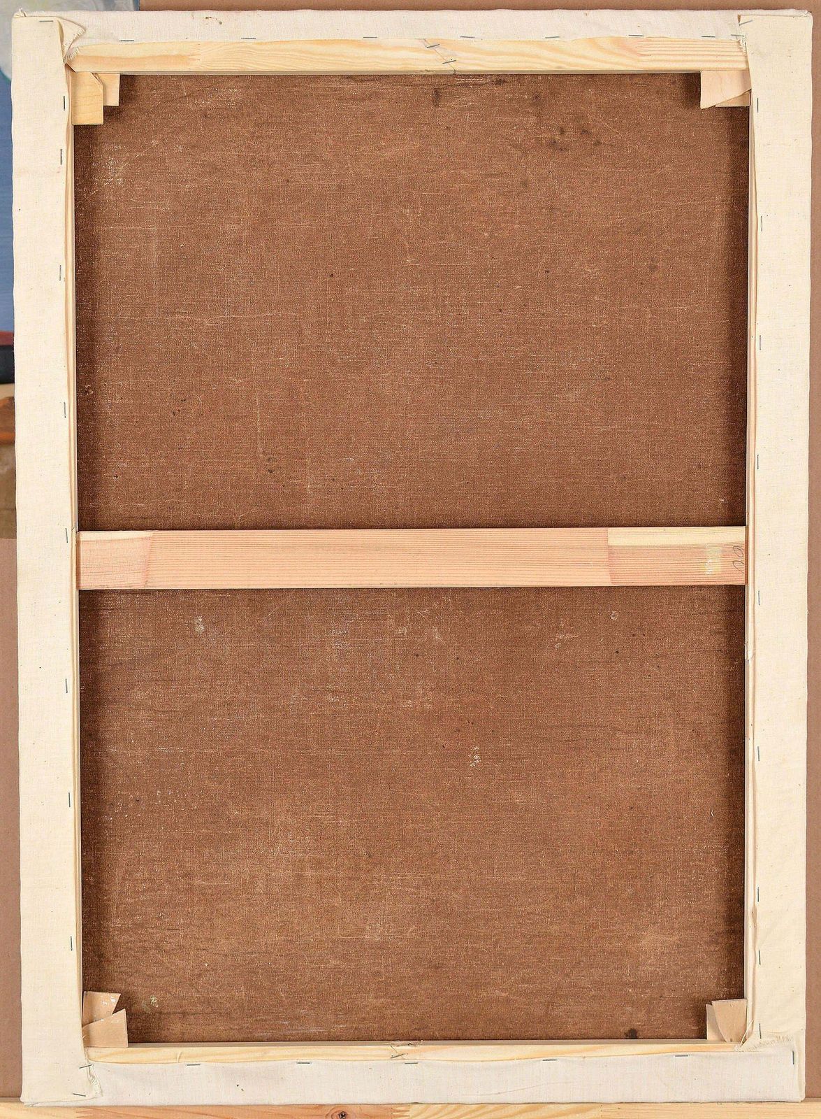 photo furniture 'Saint Isidore The Labourer' Oil On Canvas. 73 X 63 Cm. Colonial School. Cuzco