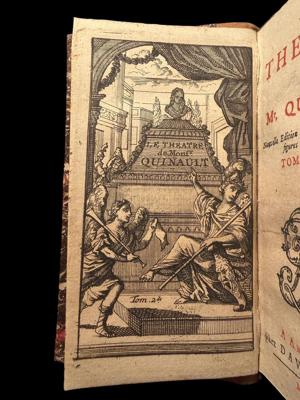 Quinault   Le Théâtre De M. Quinault   Tome Second   Amsterdam, 1715   Illustrat photo vinterior