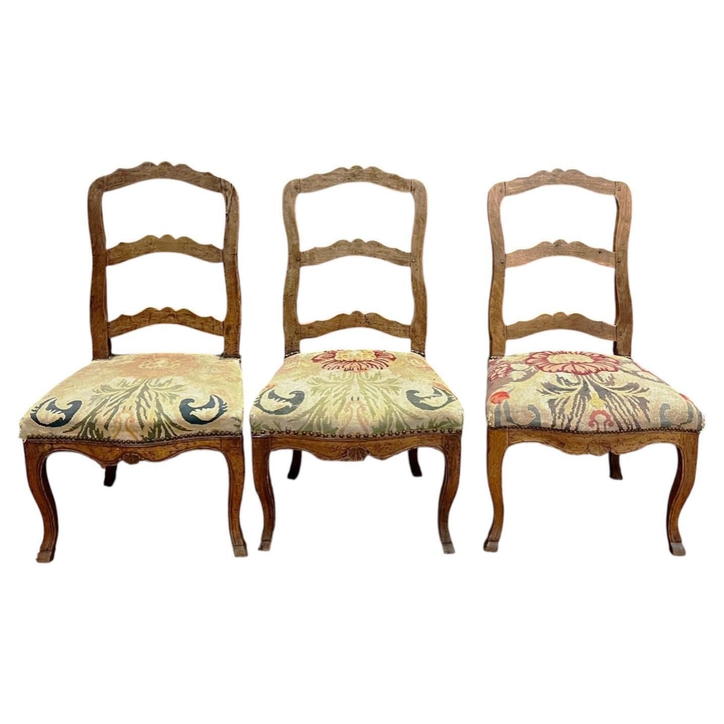 Set Of No.6 Walnut Chairs, Floral Upholstery, Italy photo furniture
