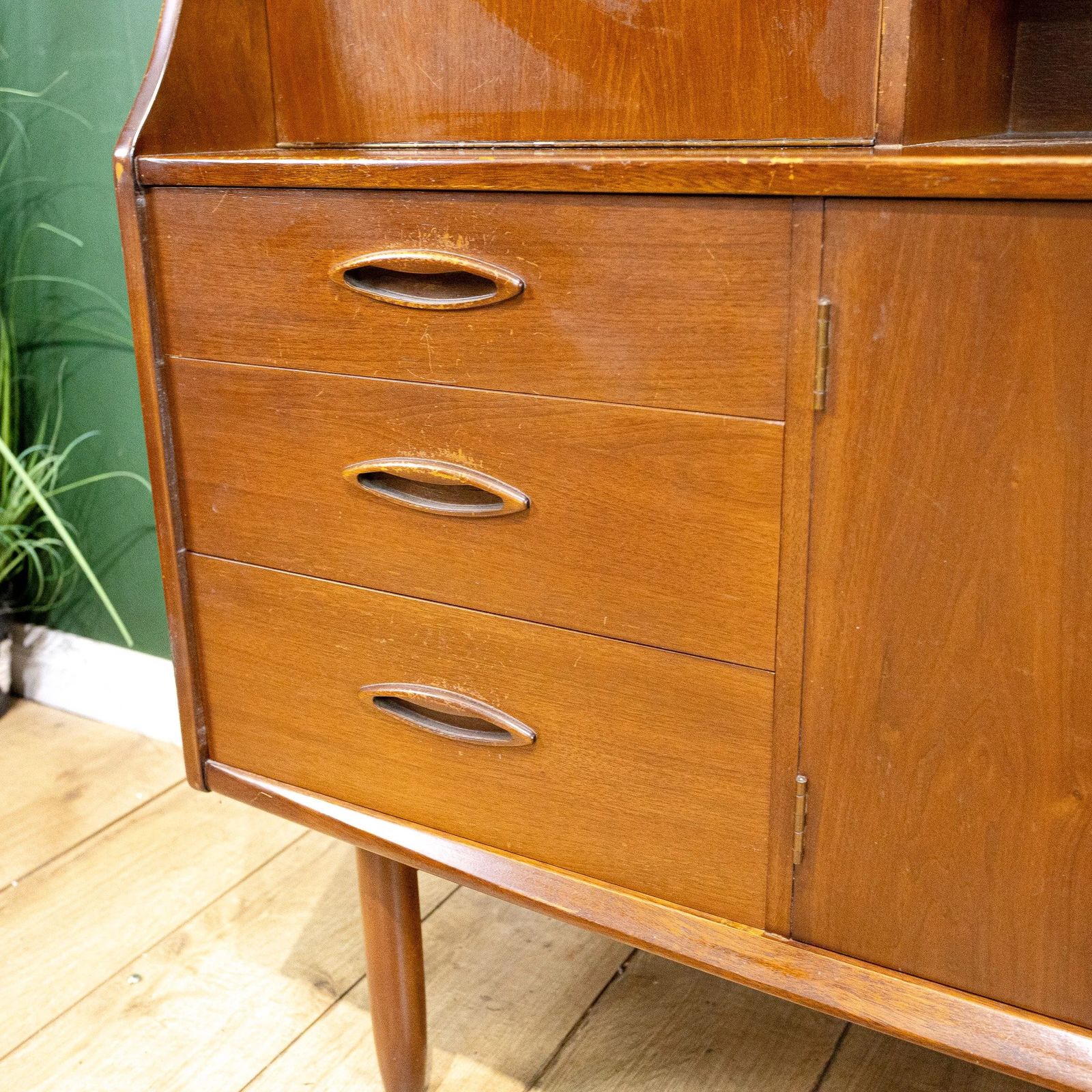 Jentique Teak Mid Century Highboard Cocktail Cabinet photo 350.0