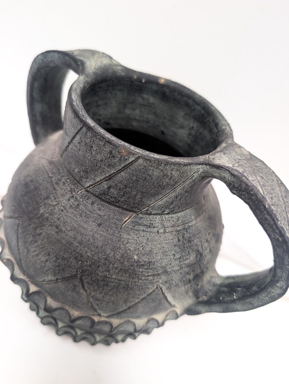 photo vintage Mid Century Terracotta Vase From Partenon Manufacture, Spain, Brutalist Movement 1950/1970s