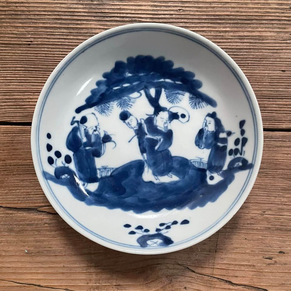 Chinese Qing Dynasty Immortal Plate photo for sale