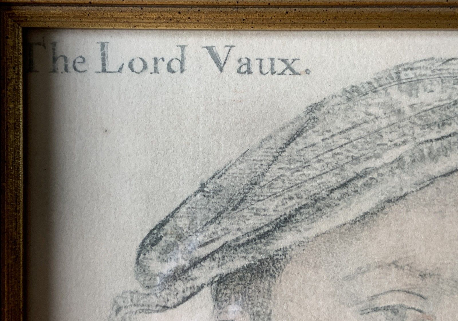 photo furniture Original Portrait Drawing Of 16th Century Lord Vaux, After Hans Holbein
