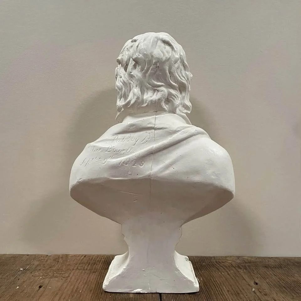 Plaster Portrait Bust Of Gentleman photo for sale