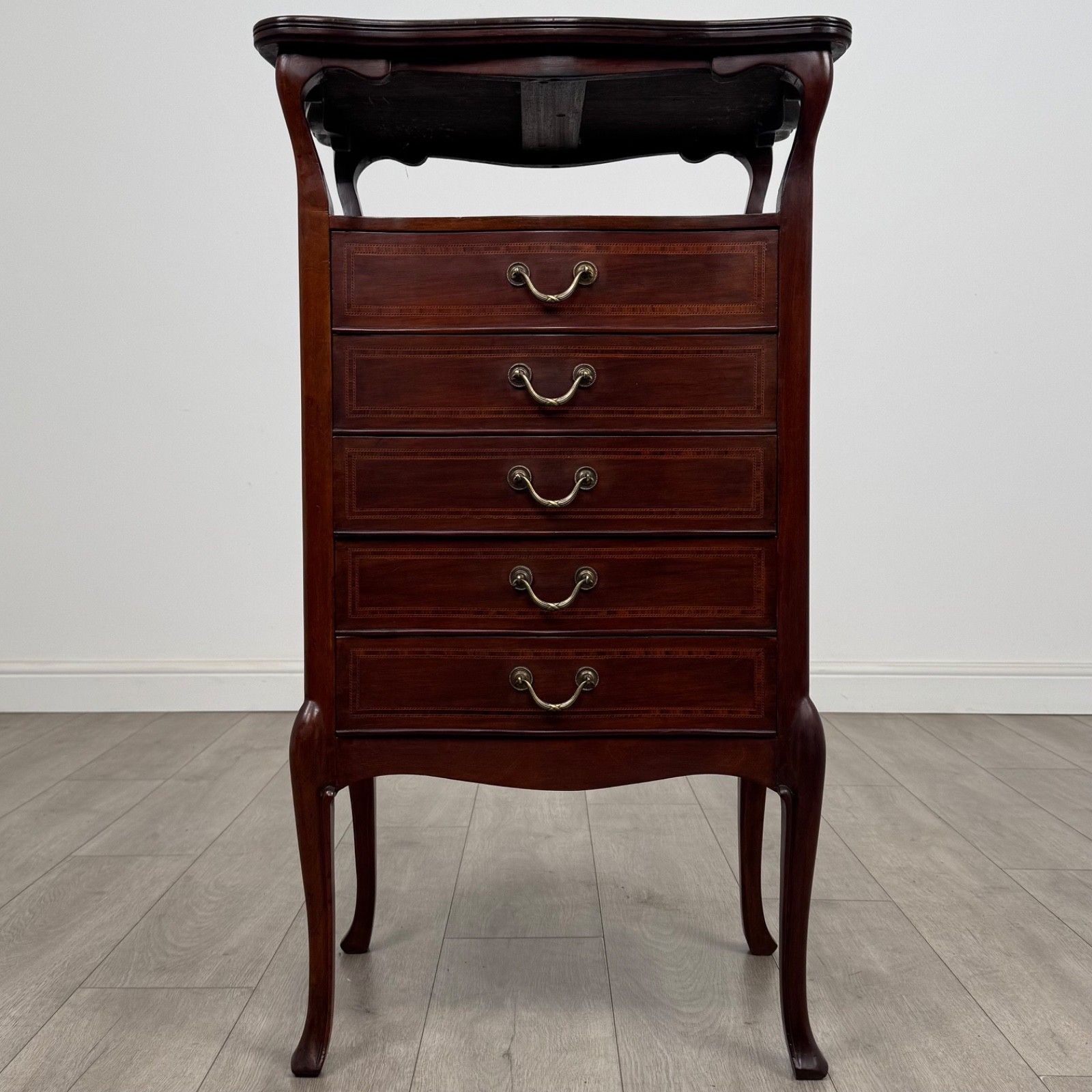 Antique 20th Century Edwardian Cabinet In Mahogany ( Af 5256 )