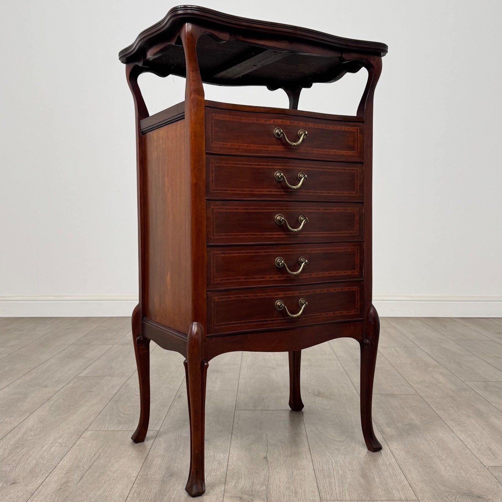 photo furniture Antique 20th Century Edwardian Cabinet In Mahogany ( Af 5256 )