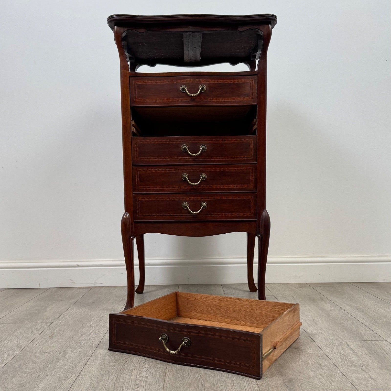 Furniture Antique 20th Century Edwardian Cabinet In Mahogany ( Af 5256 ) photo