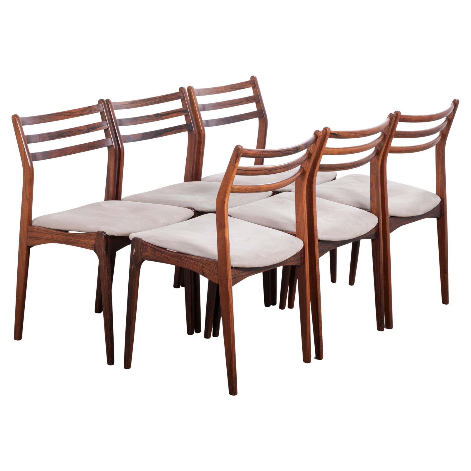 Palissander Eetkamerstoelen Van Vestervig Eriksen Voor Brdr. Tromborg, Denemarken, Jaren 1960