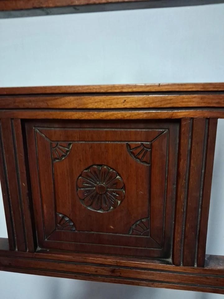 Antique Oak Victorian Hall Chair photo furniture