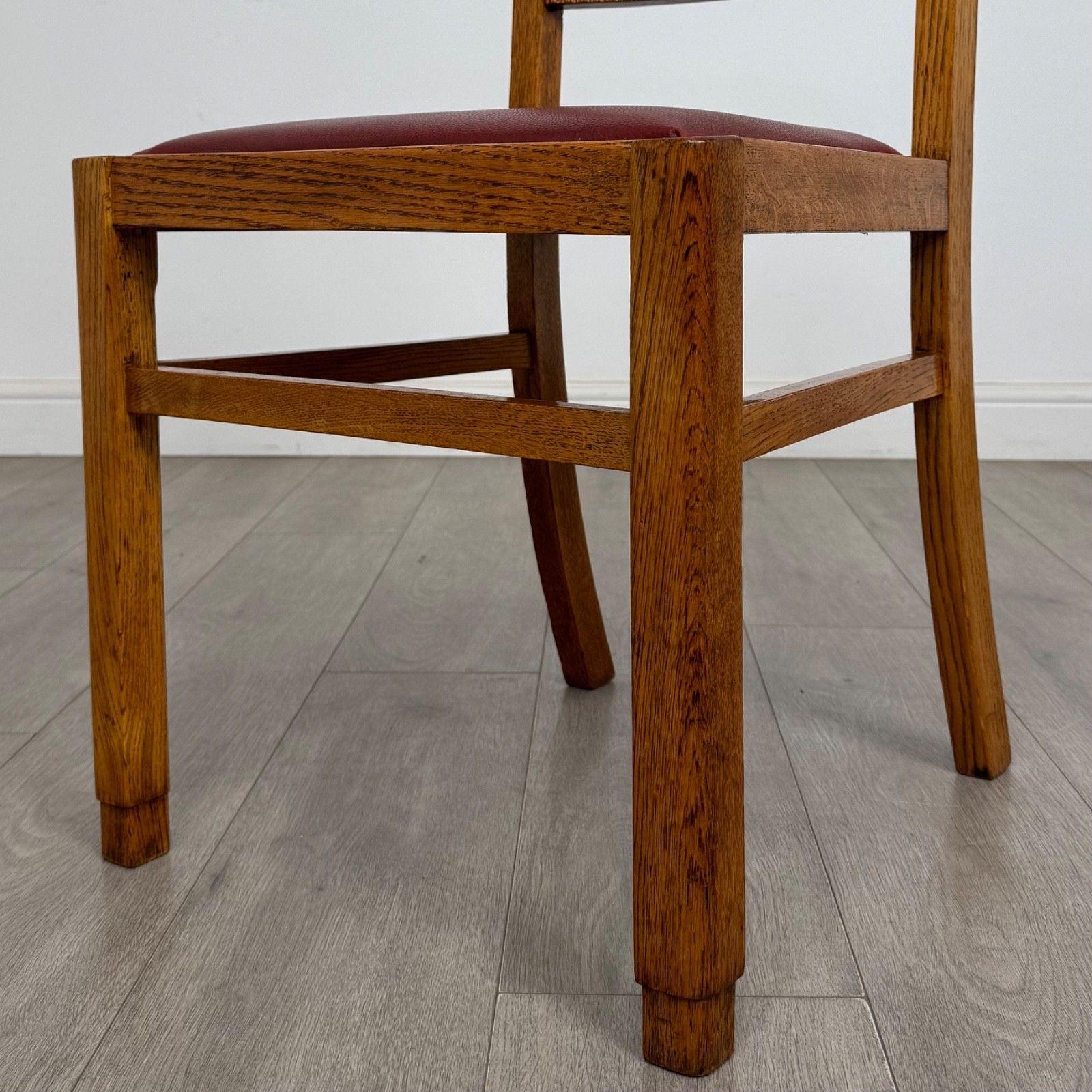 Antique 20th Century Set Of 4 Dining Chairs In Golden Oak ( Af 5314 ) photo 425.0