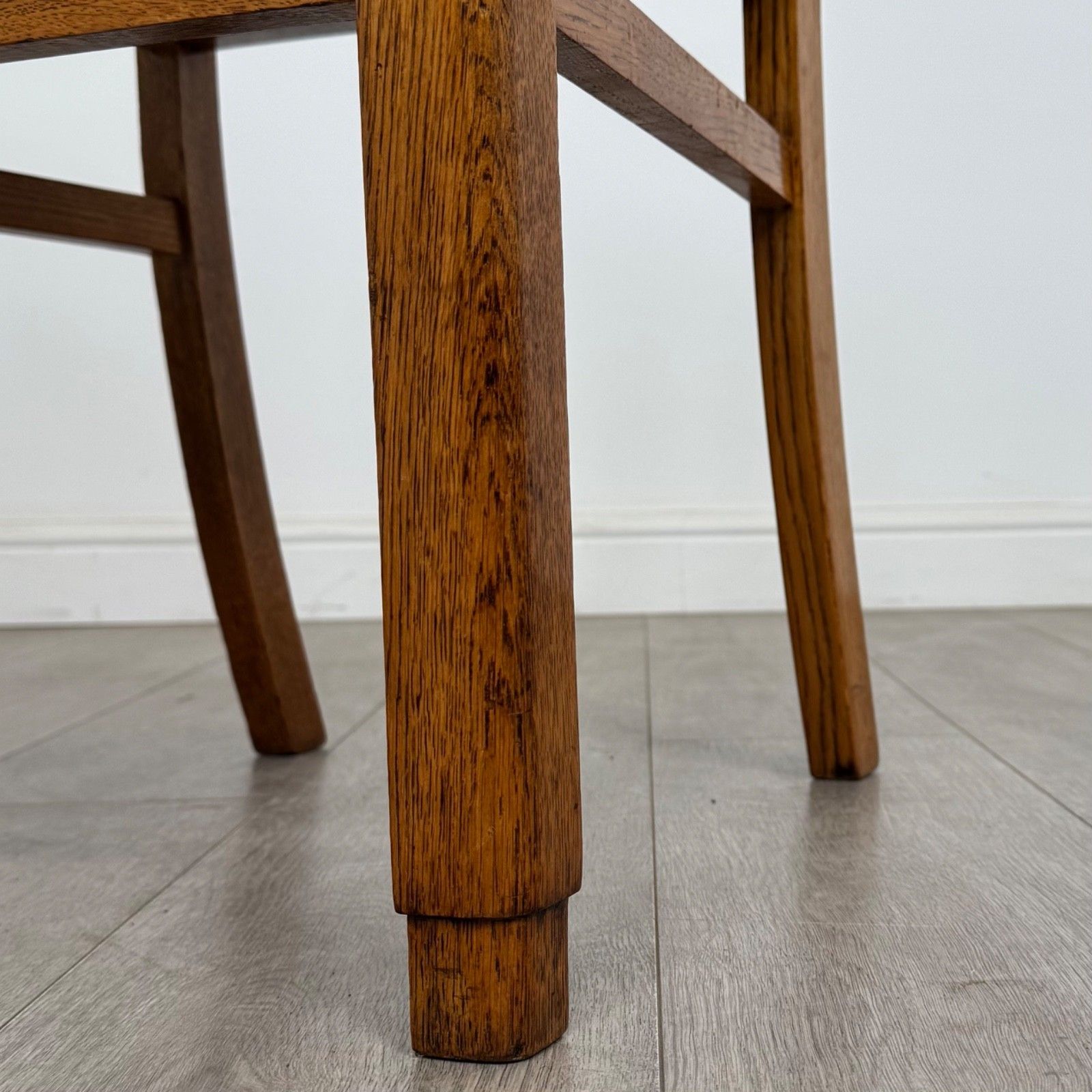 Antique 20th Century Set Of 4 Dining Chairs In Golden Oak ( Af 5314 ) photo vinterior