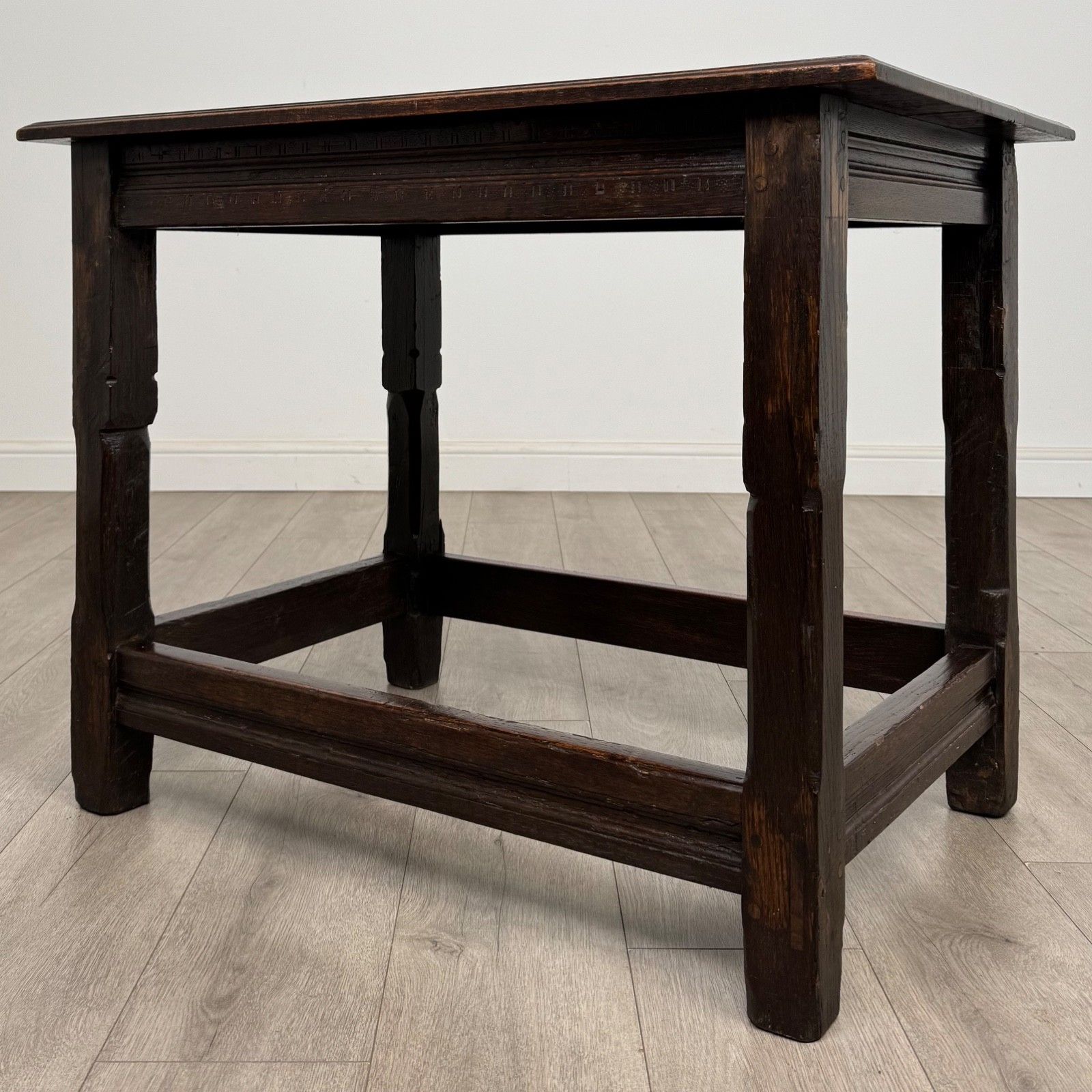 Antique 18th Century Georgian Joint Oak Side Table ( Af 5270 ) photo furniture