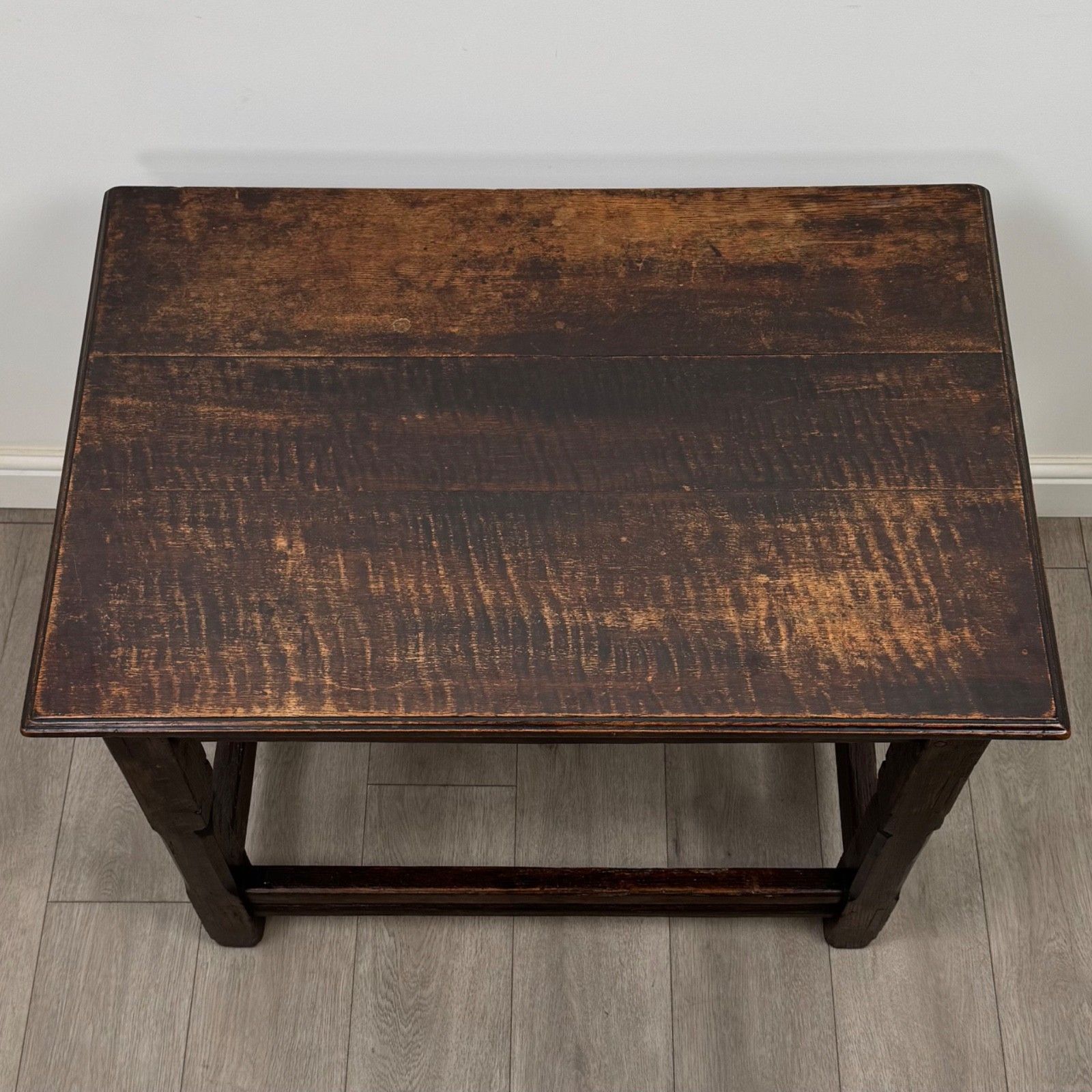 Antique 18th Century Georgian Joint Oak Side Table ( Af 5270 ) photo vintage