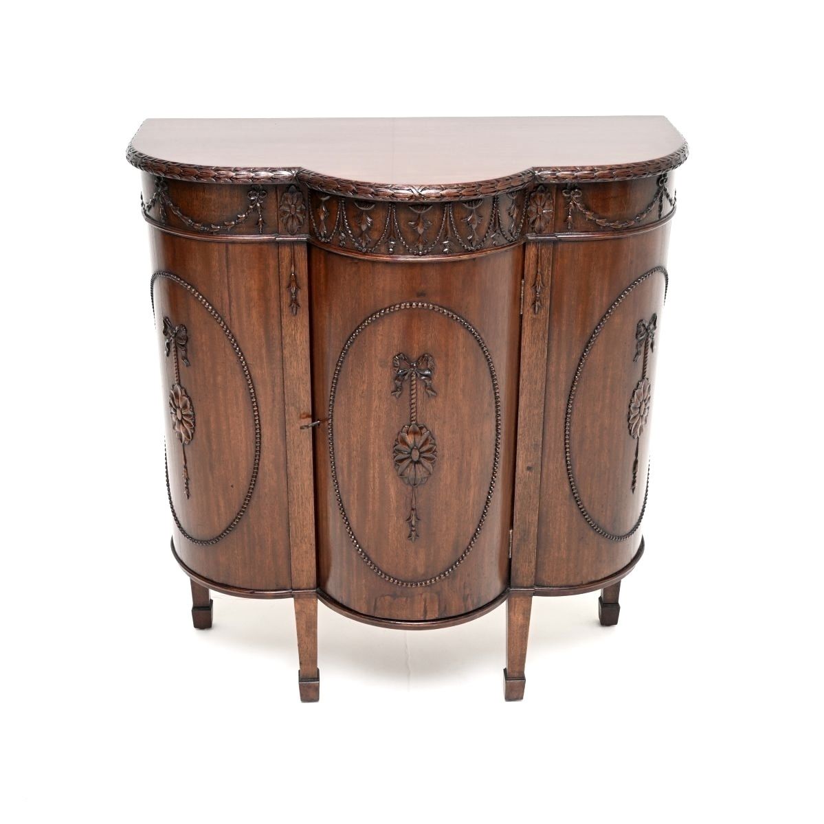 Antique Georgian Adam Style Mahogany Cabinet photo furniture
