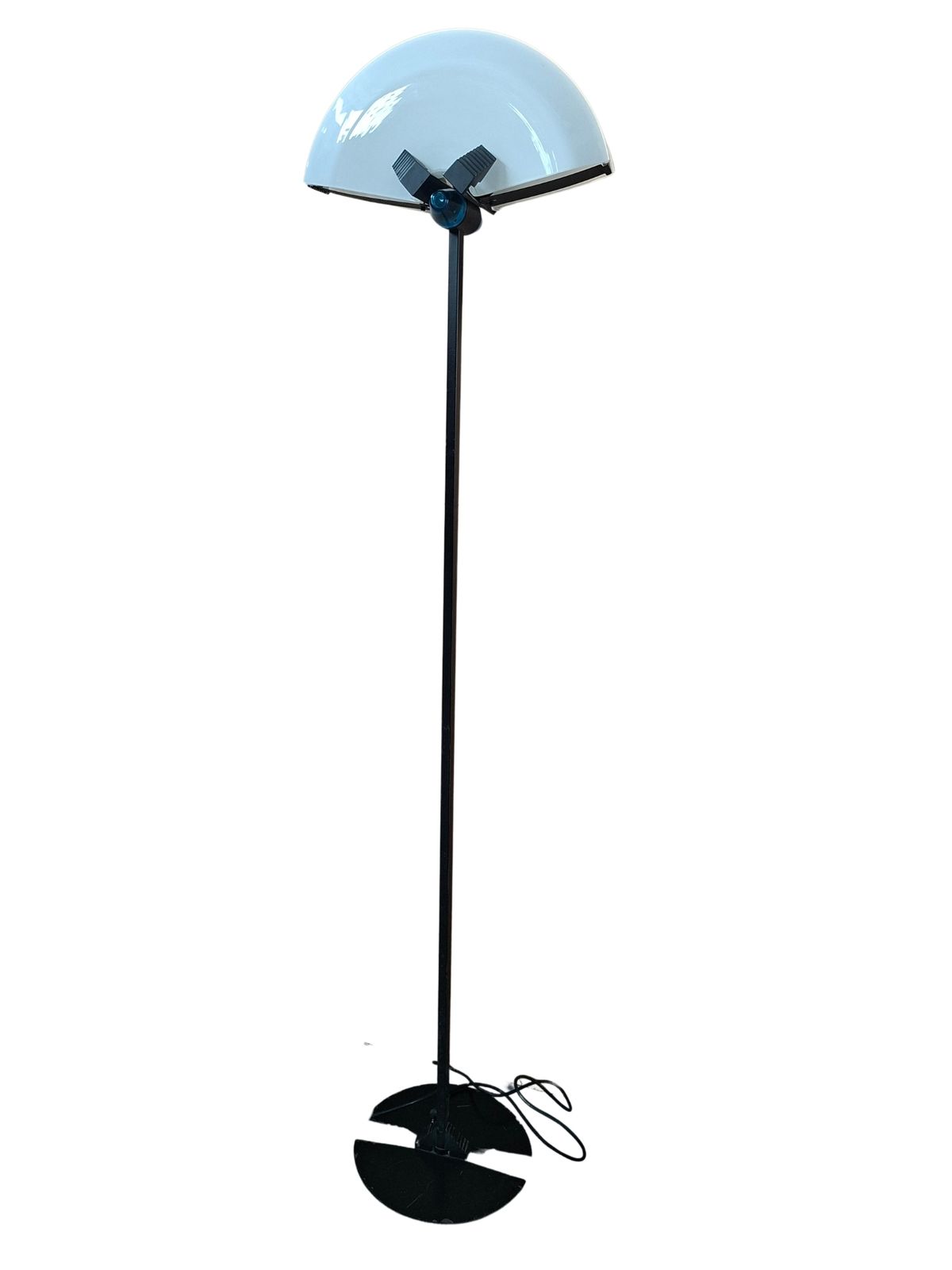 Lighting Lampada Da Terra Anni 70 In Ferro E Vetro Di Murano Design Industriale photo