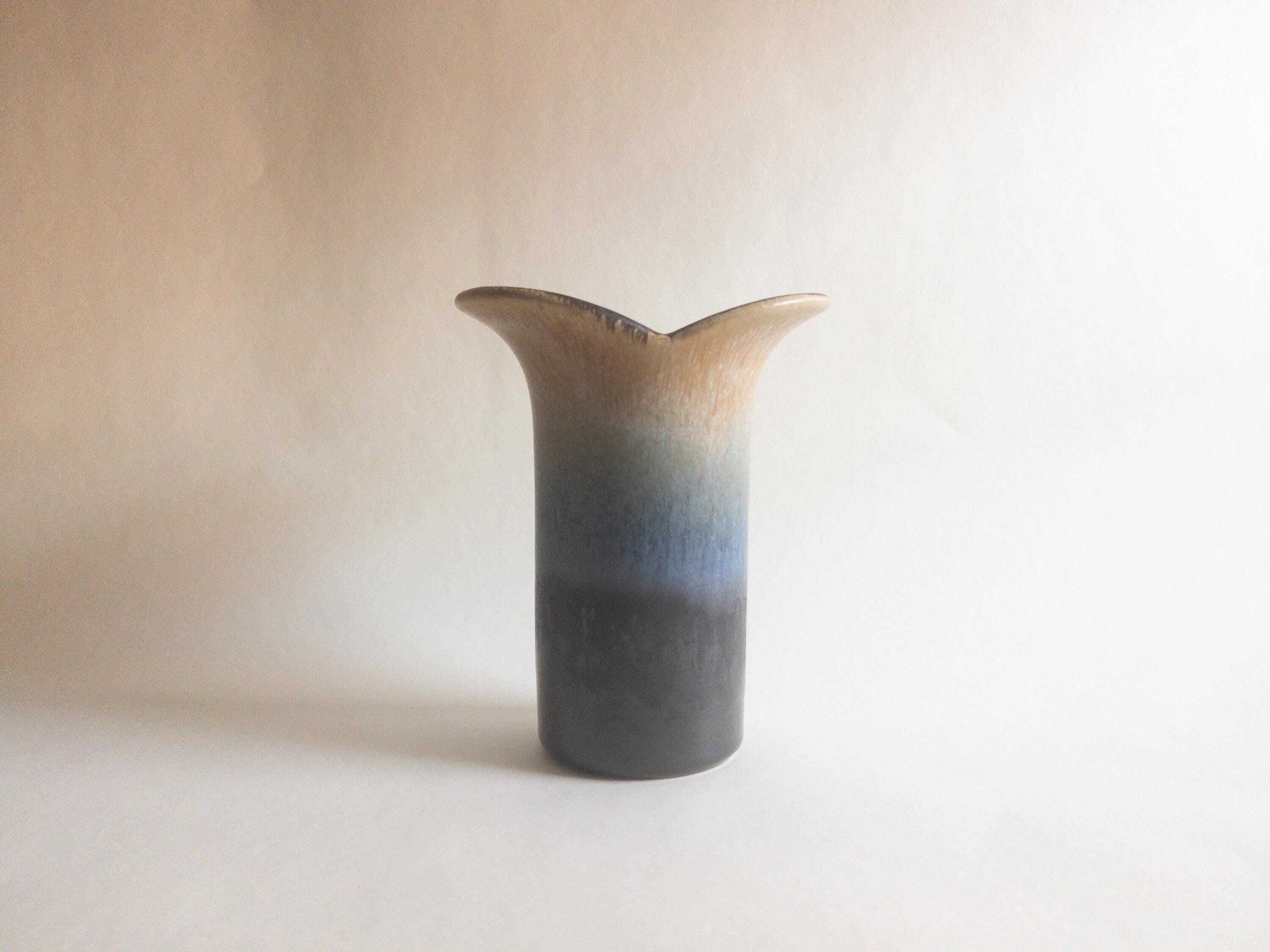 Marzi And Remy Vase: Mid Century West German Blue Ceramic Collectible photo for sale