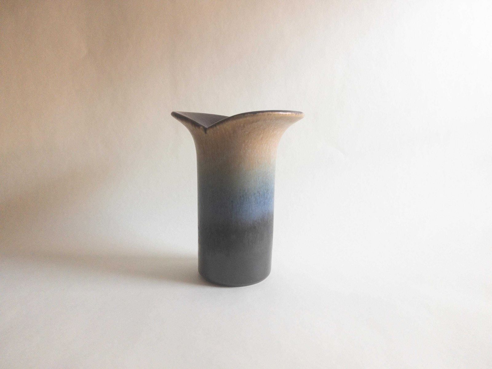 photo furniture Marzi And Remy Vase: Mid Century West German Blue Ceramic Collectible