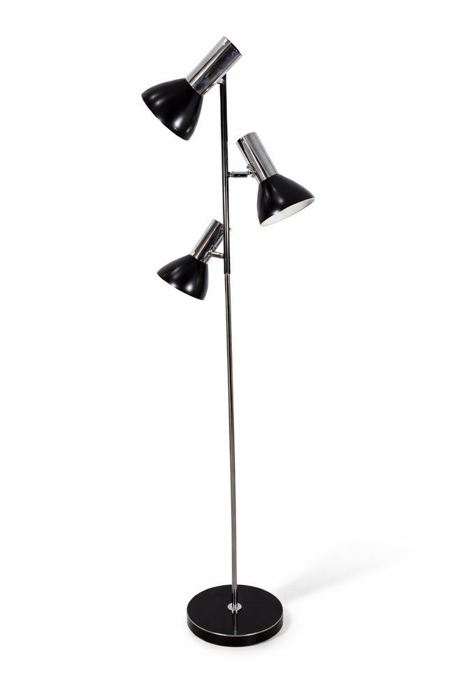 3 Arm Floor Lamp From Veb Leuchtenbau Neustadt, Gdr, 1970s