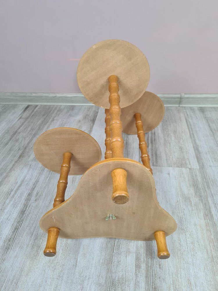 Wooden Standing Flower Stand, 1970s photo vinterior