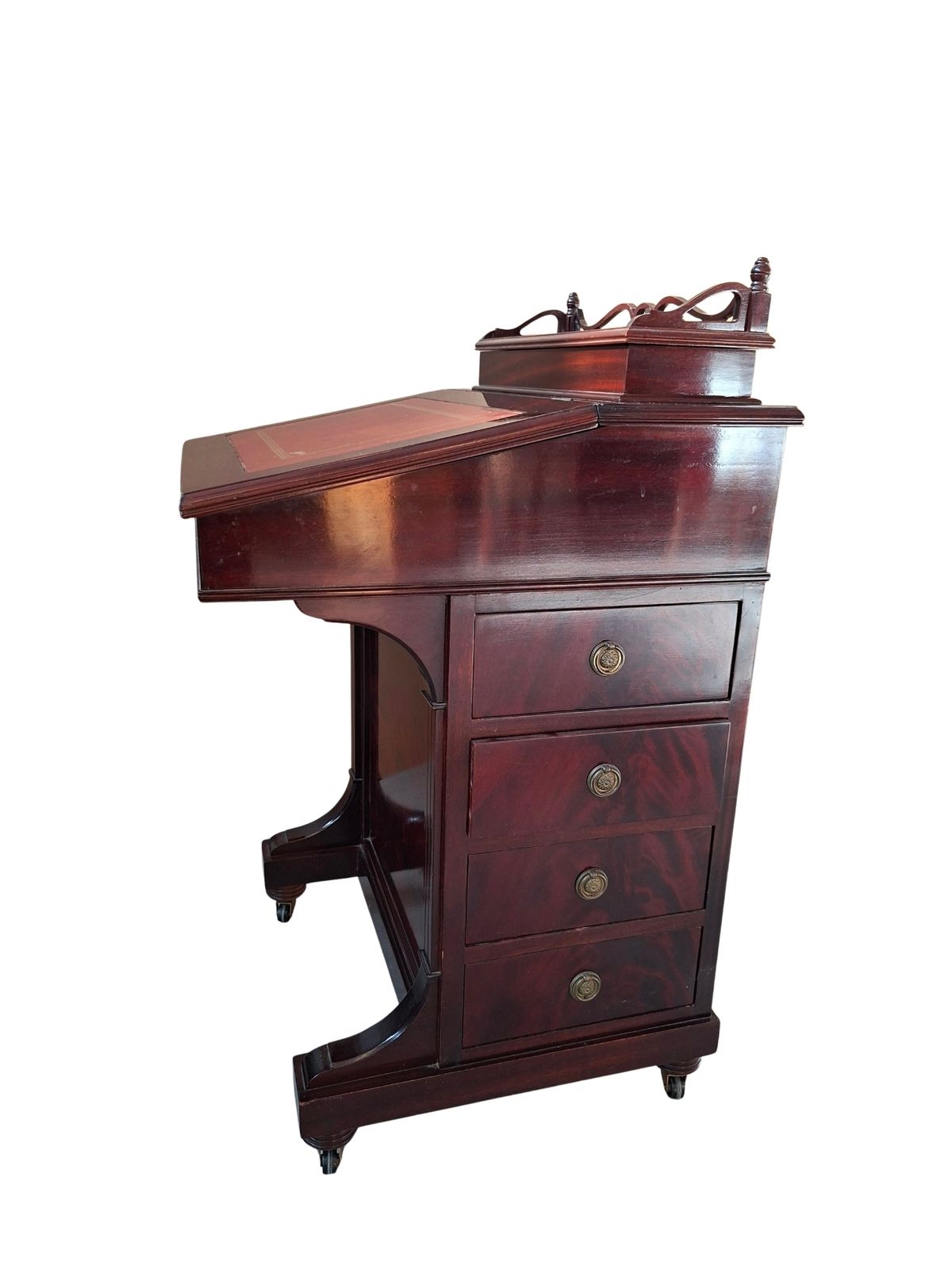 Elegante Scrittoio "Davenport" In Mogano photo vinterior