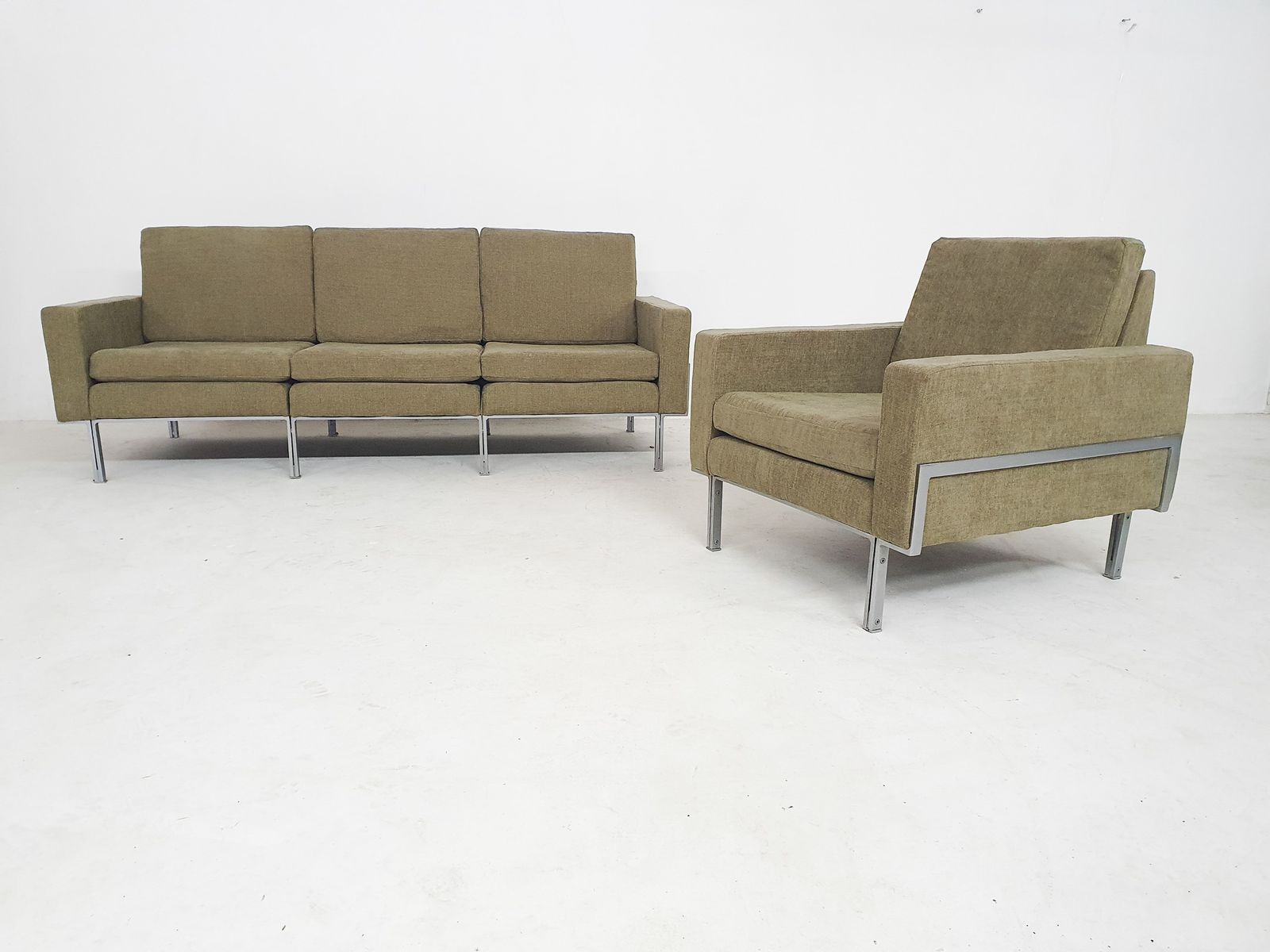 Modulaire 4 Zitsbank, Toegeschreven Aan Florence Knoll, Duitsland, Ca. Jaren 1960 photo vintage