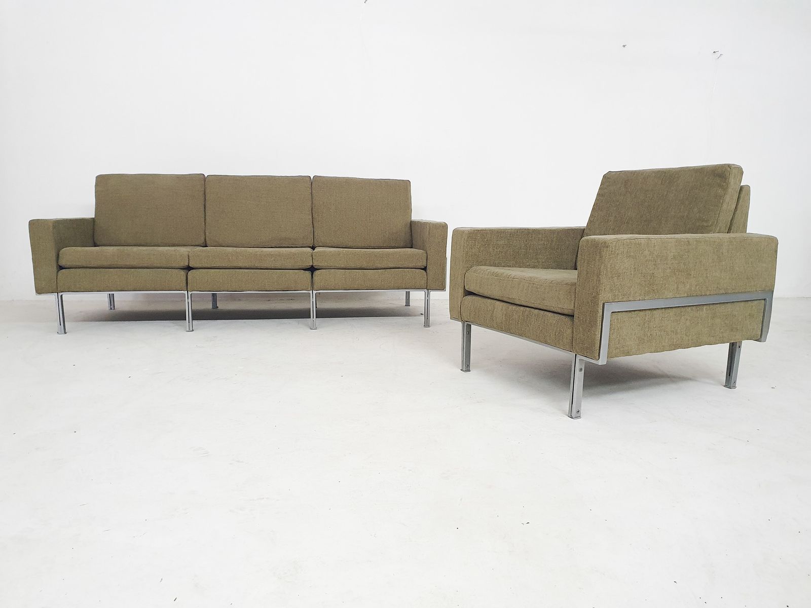 photo furniture Modulaire 4 Zitsbank, Toegeschreven Aan Florence Knoll, Duitsland, Ca. Jaren 1960