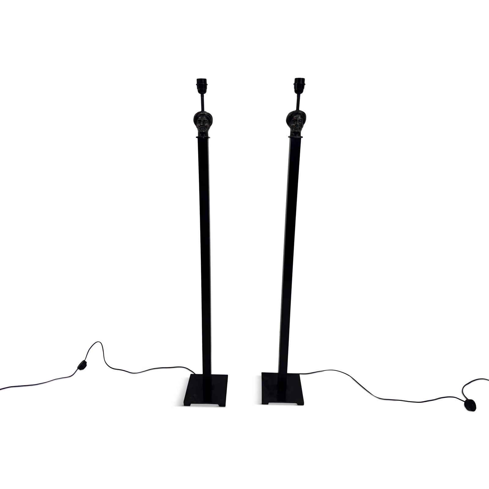 Pair Of Sculptural Floor Lamps By Aimé Cécil For Les Héritiers