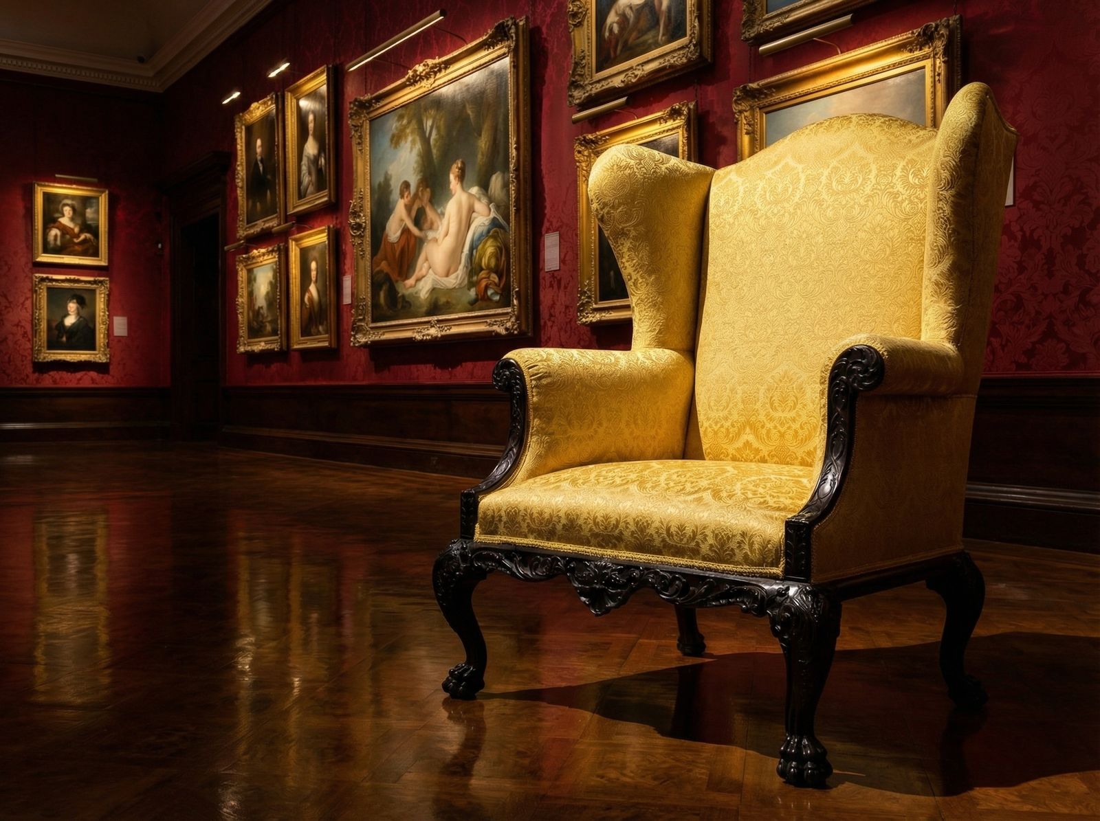 photo furniture 18th Century Wingback Chair In The Irish Manner C. 1765