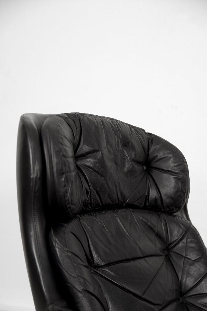 Mid Century Scandinavian Modern Swivel Lounge Chair From Selig Imperial, 1970s photo 2238.0