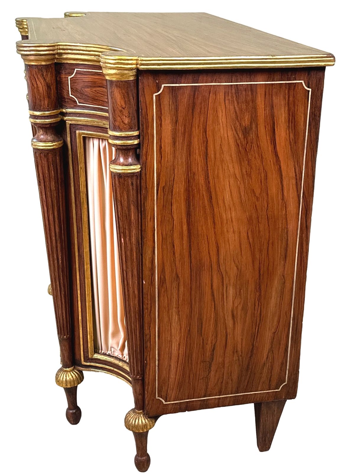 photo for sale Regency Simulated Rosewood Breakfront Side Cabinet  (England, Circa 1825)
