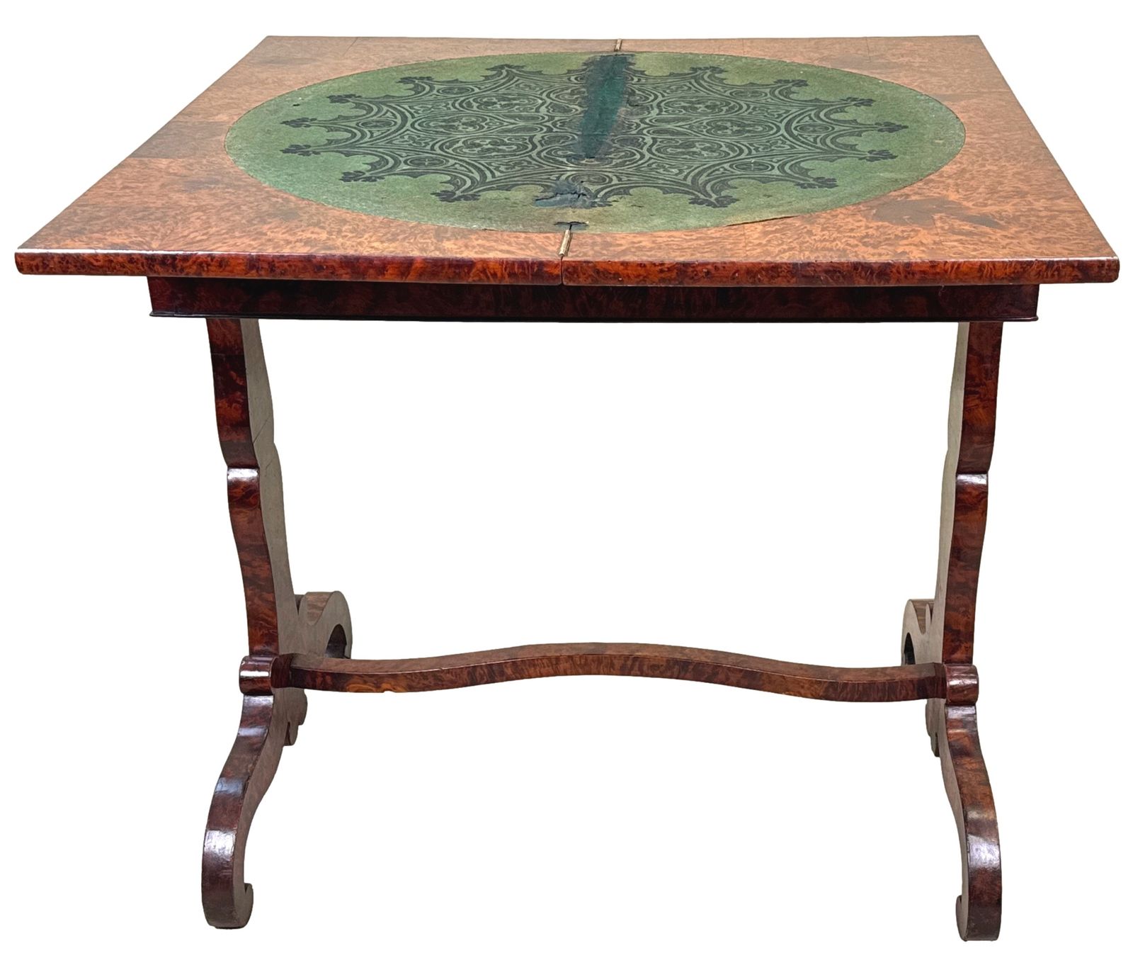 19th Century Thuya Wood Card Games Table (England, Circa 1840) photo vinterior