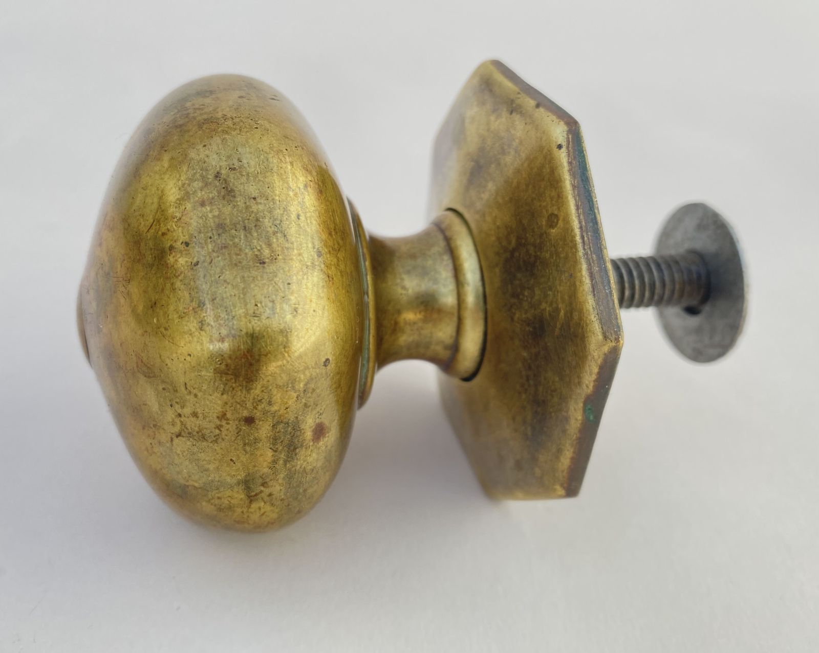 19th Century English Brass Front Door Center Pull photo furniture