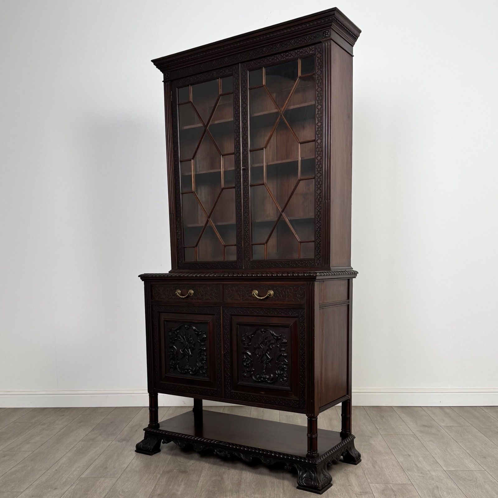 Antique 19th Century Mahogany Display Cabinet By Maple & Co ( Af 5268 ) photo Furniture