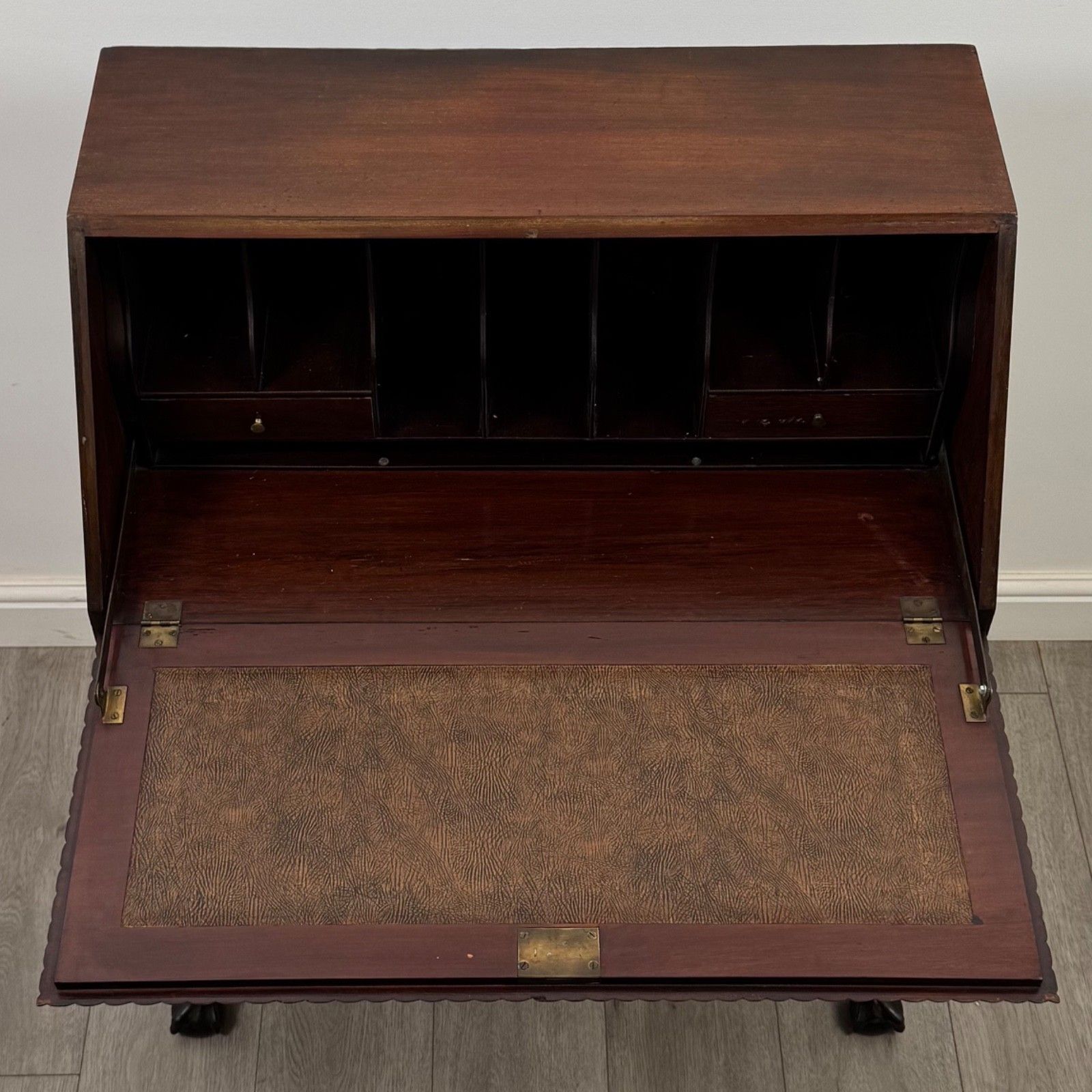 Furniture Antique 20th Century Edwardian Bureau In Mahogany ( Af 5257 ) photo
