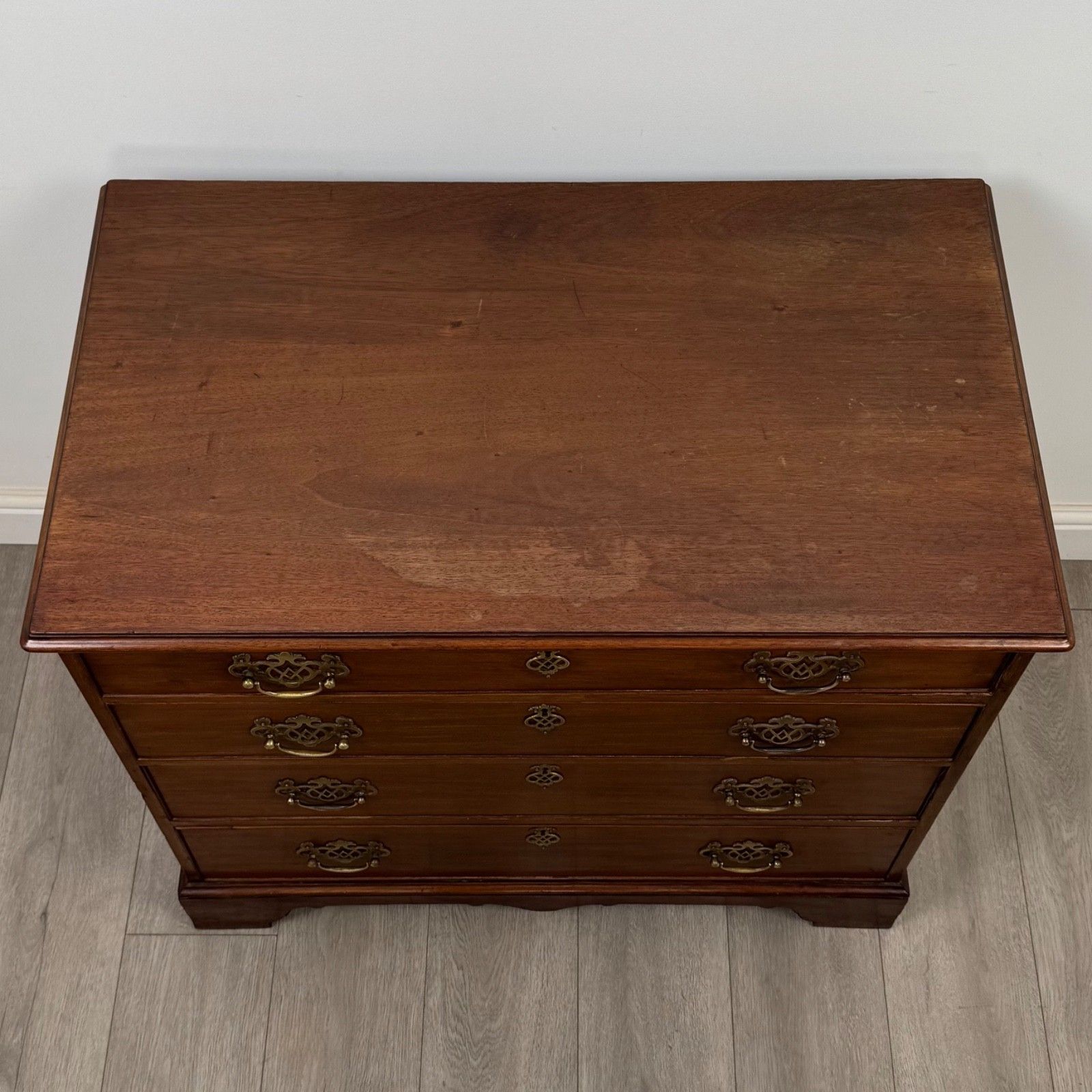 photo furniture Antique 18th Century Georgian Mahogany Chest Of Drawers ( Af 5311 )