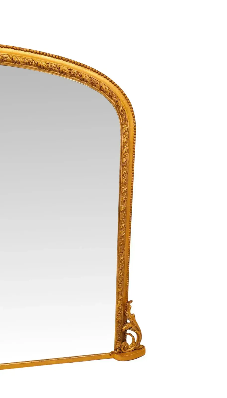 A Fabulous 19th Century Giltwood Overmantel Mirror With Mercury Sparkly Glass photo for sale