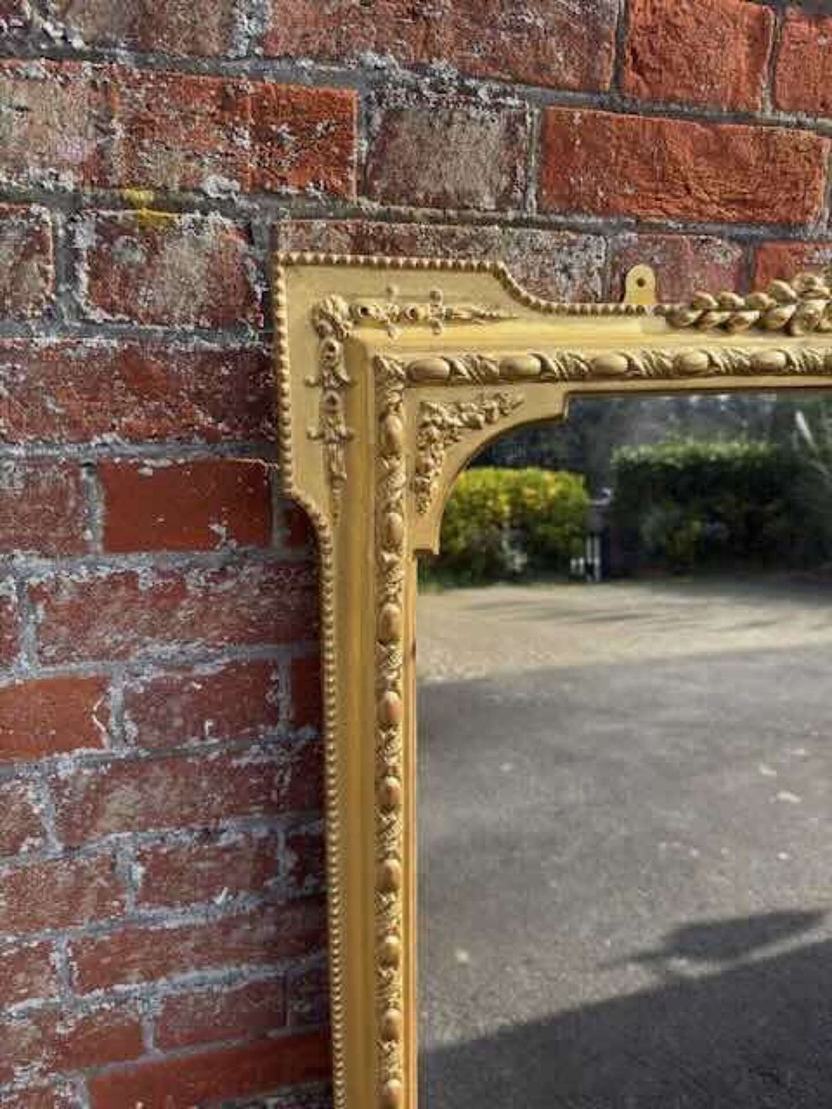 A Spectacular Large Antique English 19th Century Gilt Overmantle Mirror. photo for sale