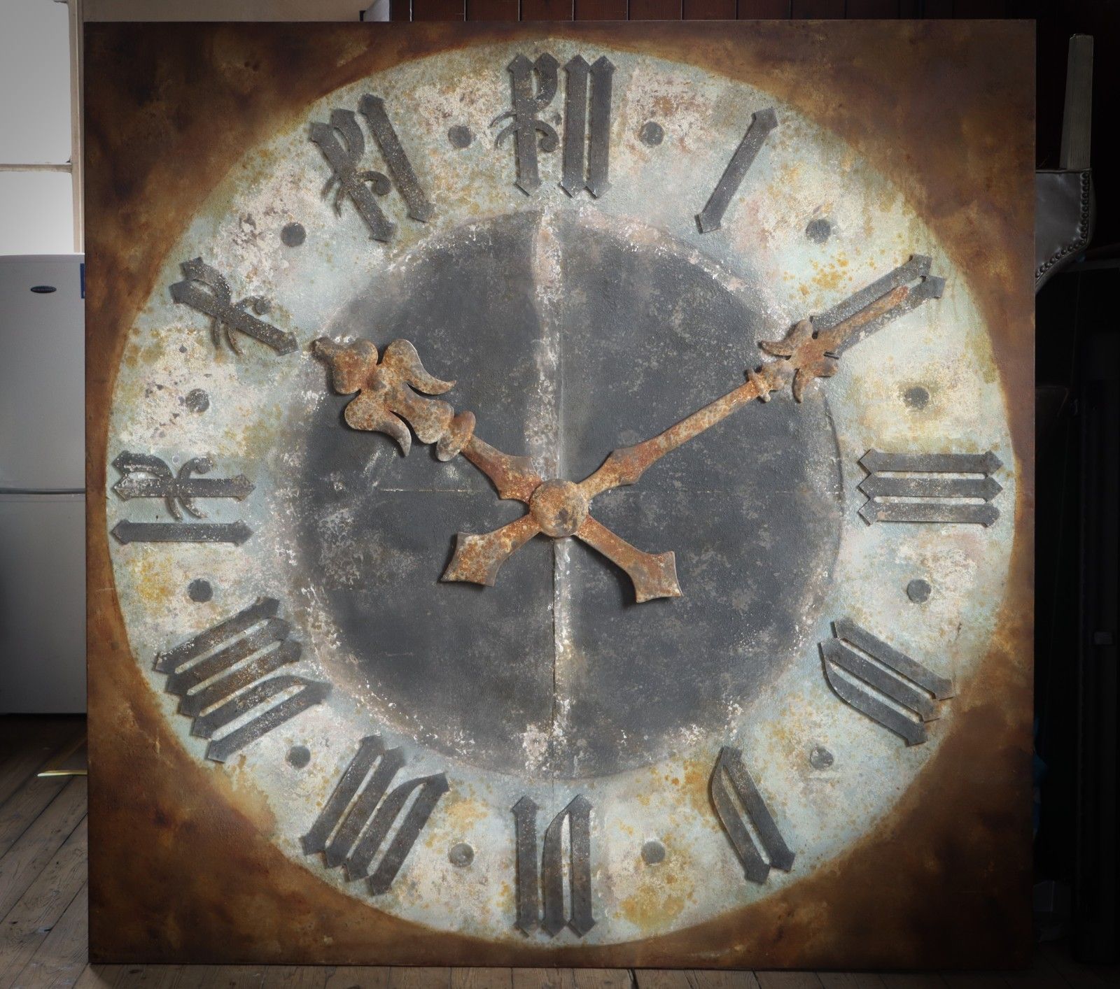 Stunning Timothy Oulton London "Fulham" Garden Or Indoor Wall Art Clock Gothic🚚 photo for sale