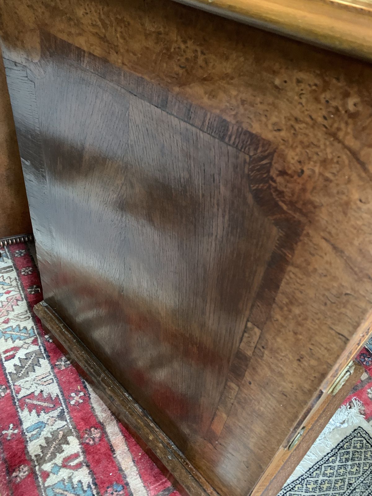 Furniture 5 Draw Burr Walnut Small Chest photo