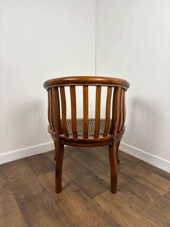249.0 Antique Style Hardwood Bergère Chair photo