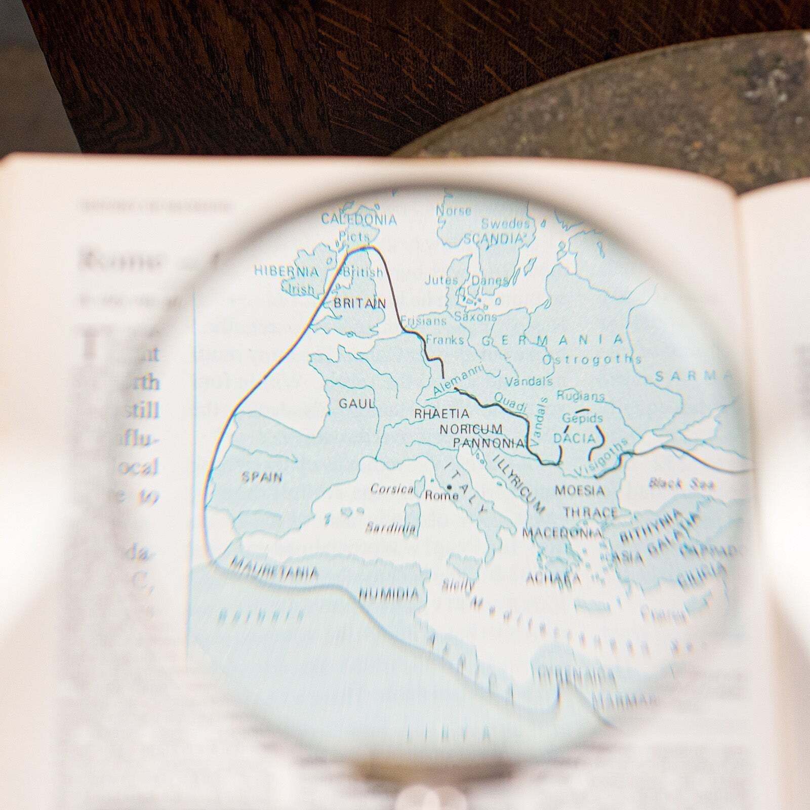 Antique Scholar's Magnifying Glass, French, Sewing, Library Magnifier, Edwardian photo vinterior