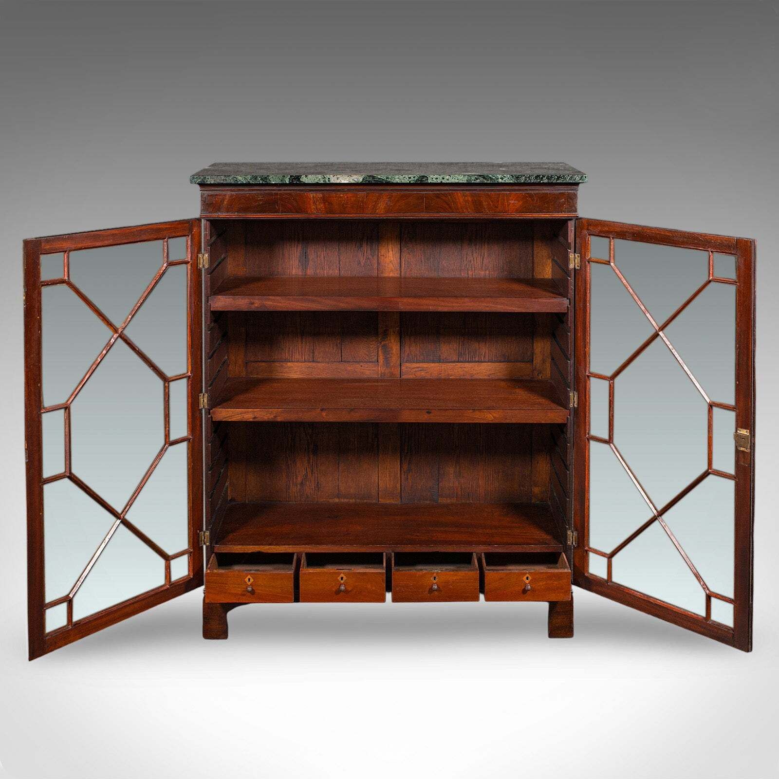 Antique Astragal Glazed Bookcase, English, Display Book Cabinet, Victorian, 1880 photo for sale