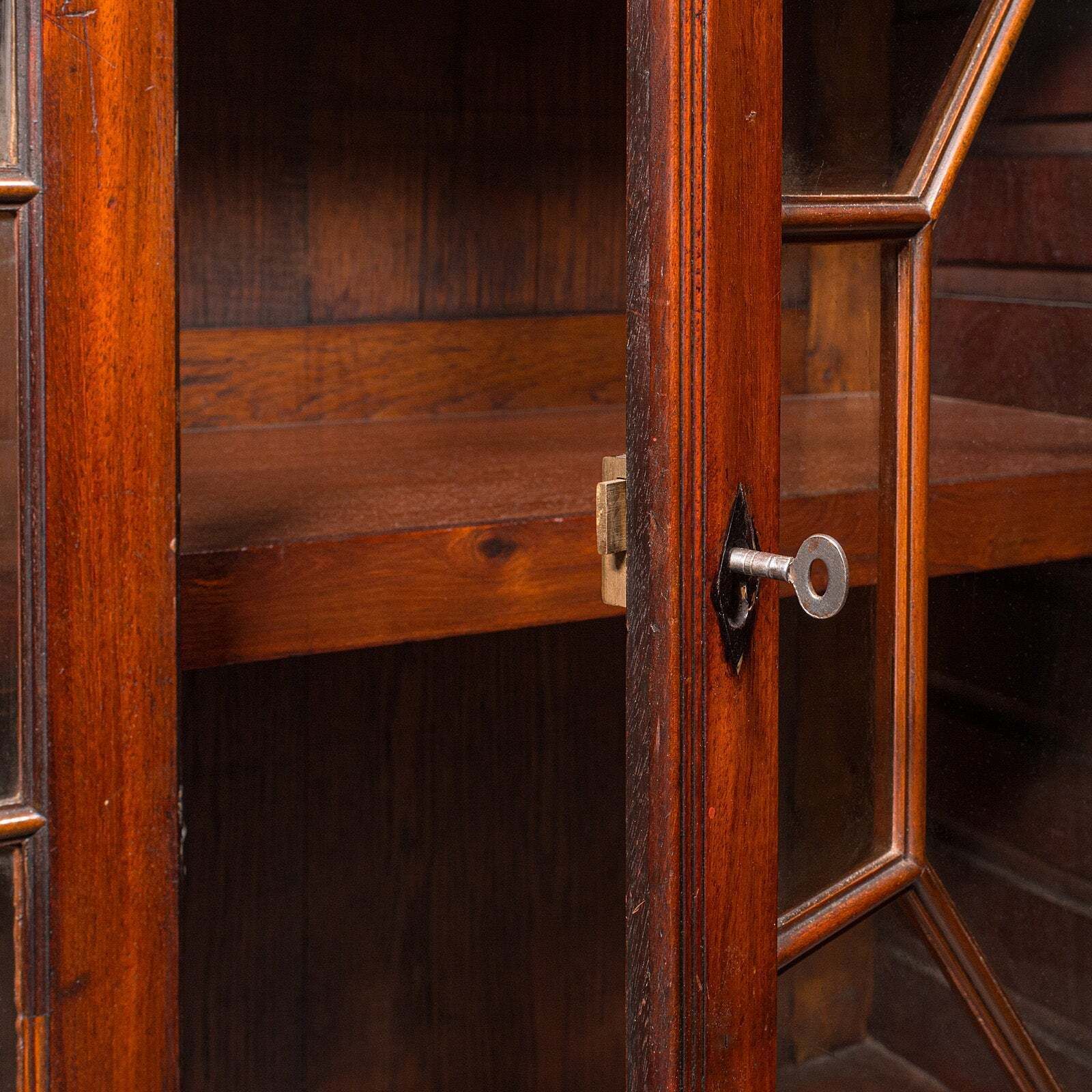 photo for sale Antique Astragal Glazed Bookcase, English, Display Book Cabinet, Victorian, 1880