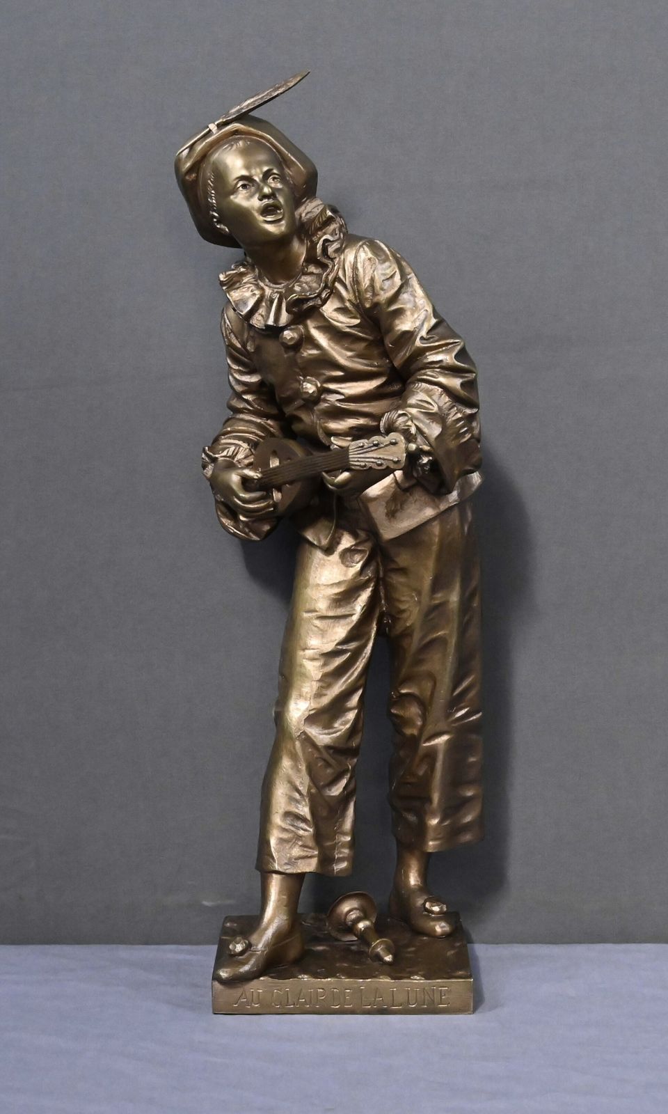 Art Bronze Sculpture "By The Light Of The Moon" Signed Bouret – Late 19th Century photo