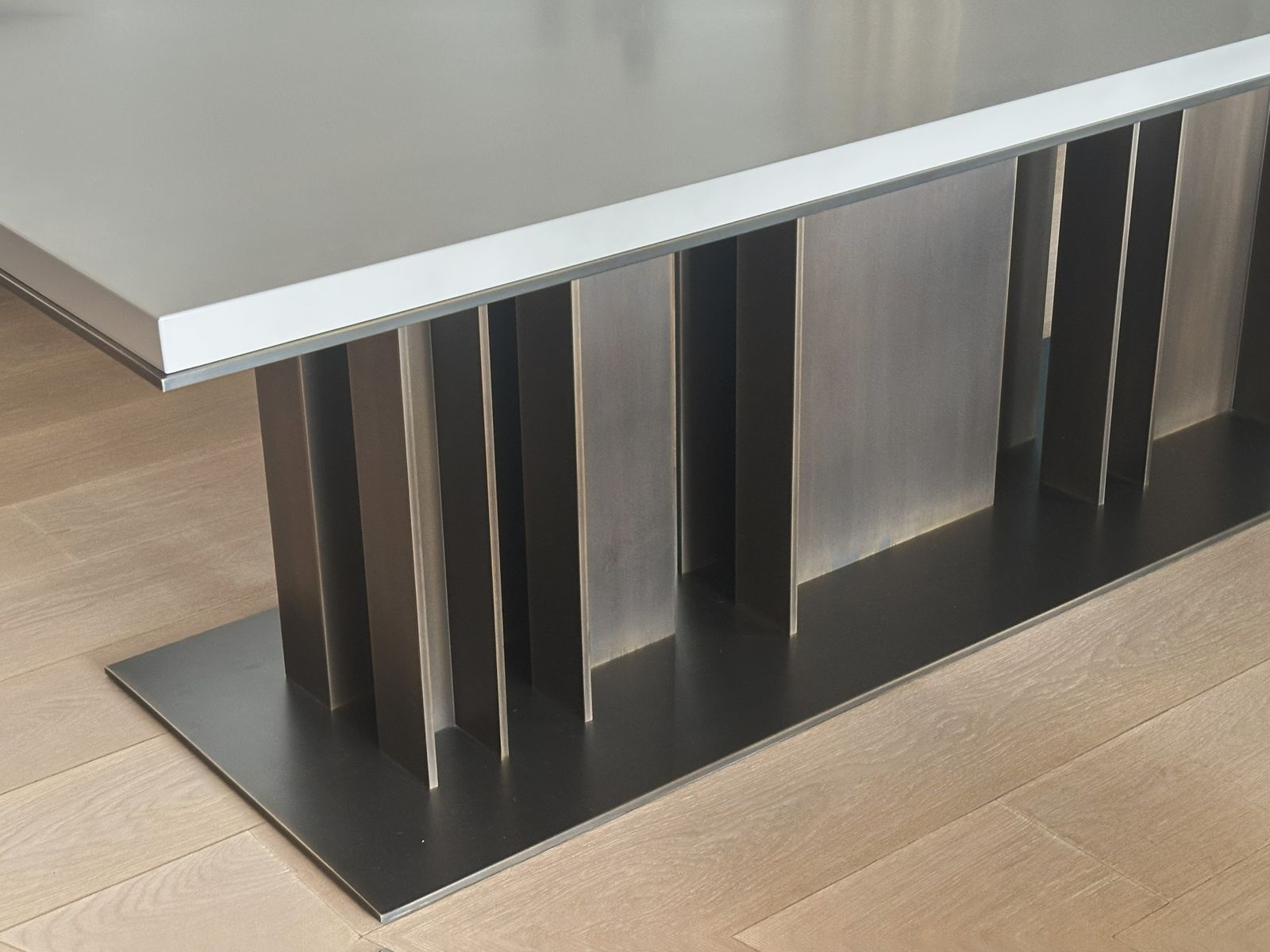 Furniture Nila Bronze Dining Table By Davide Sozzi For Promemoria, Italy, 2019 photo